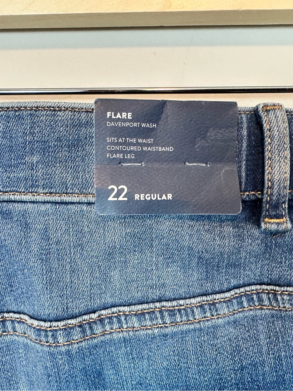 J.Jill Denim High Rise Flare Jeans Size 22 Davenport Wash Wide Leg NWT - Picture 7 of 13